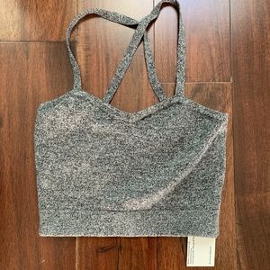 American Apparel Grey Crop Top